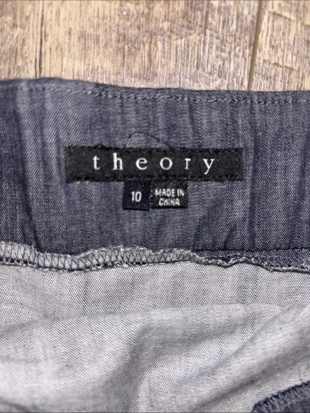 Theory Strapless Chambray Mini Dress - Picture 3 of 5